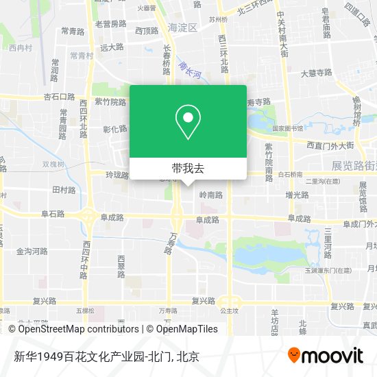 新华1949百花文化产业园-北门地图