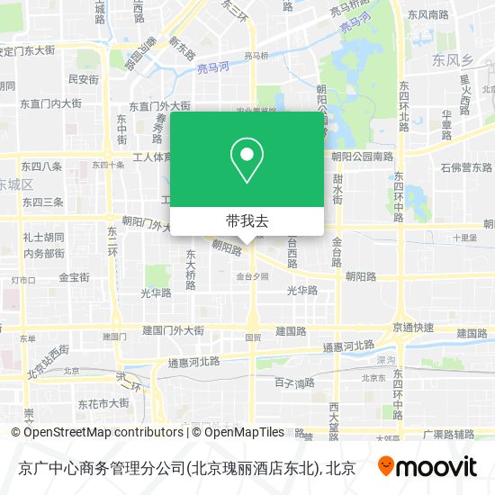 京广中心商务管理分公司(北京瑰丽酒店东北)地图
