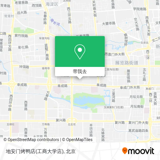 地安门烤鸭店(工商大学店)地图