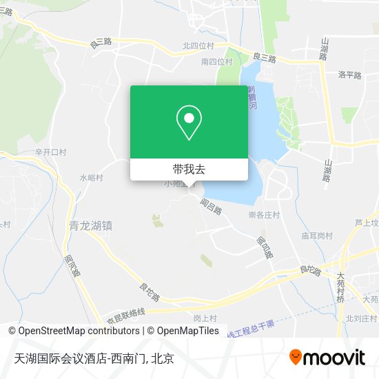 天湖国际会议酒店-西南门地图