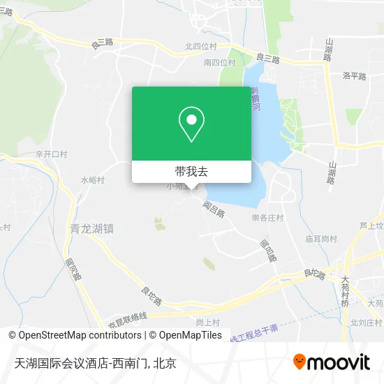 天湖国际会议酒店-西南门地图