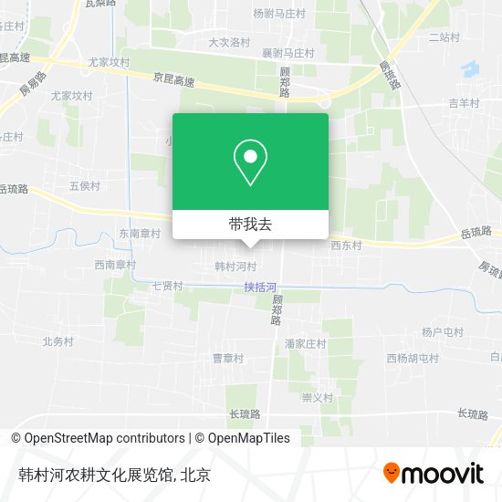 韩村河农耕文化展览馆地图