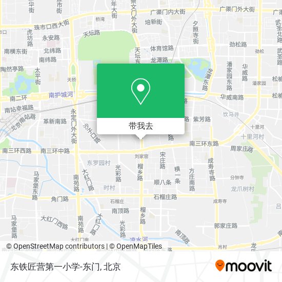 东铁匠营第一小学-东门地图