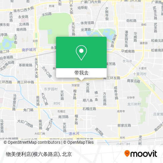 物美便利店(横六条路店)地图