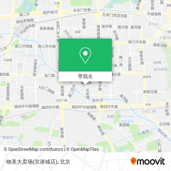 物美大卖场(京港城店)地图