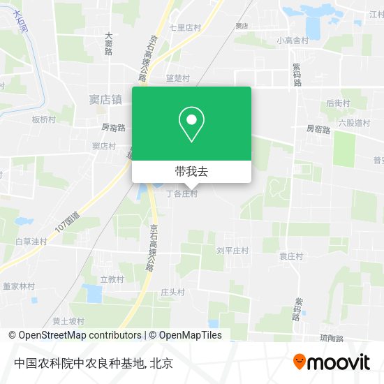 中国农科院中农良种基地地图