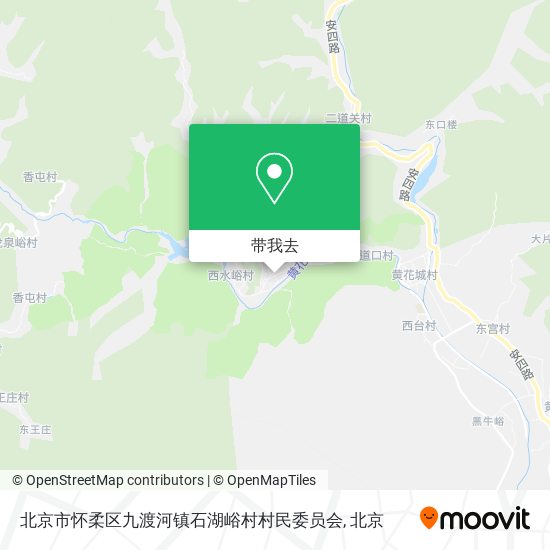 北京市怀柔区九渡河镇石湖峪村村民委员会地图
