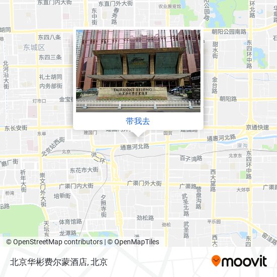 北京华彬费尔蒙酒店地图