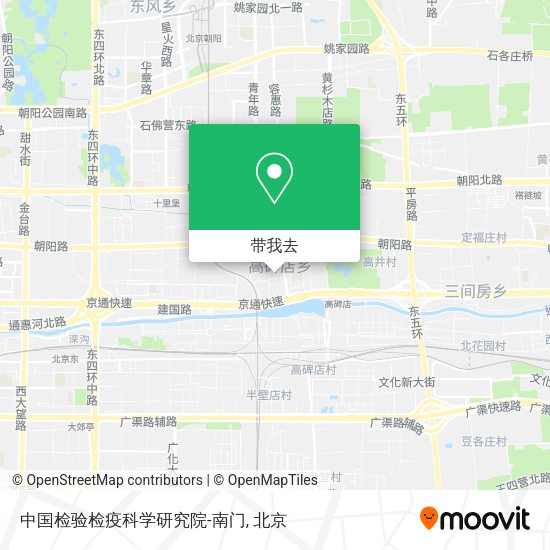 中国检验检疫科学研究院-南门地图