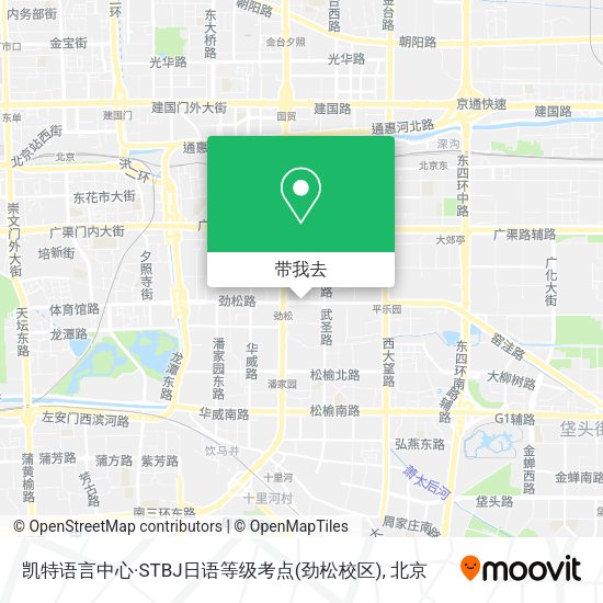 凯特语言中心·STBJ日语等级考点(劲松校区)地图