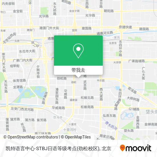 凯特语言中心·STBJ日语等级考点(劲松校区)地图