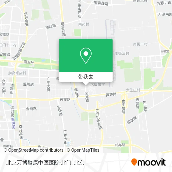 北京万博脑康中医医院-北门地图
