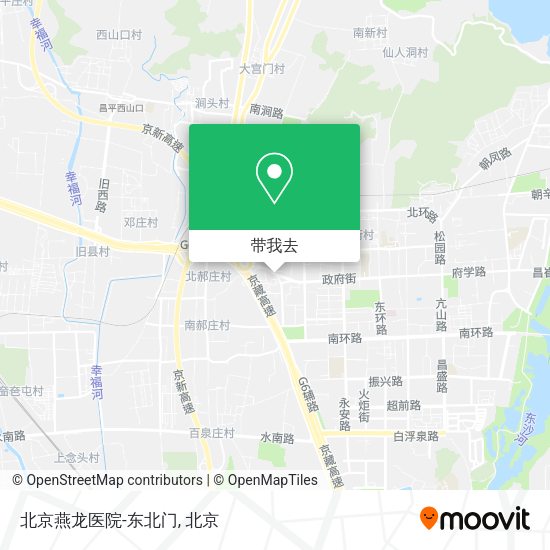 北京燕龙医院-东北门地图