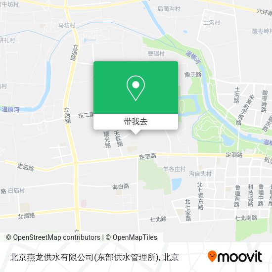 北京燕龙供水有限公司(东部供水管理所)地图