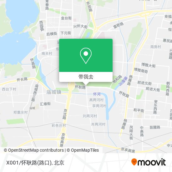X001/怀耿路(路口)地图