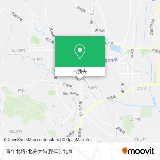 青年北路/北关大街(路口)地图