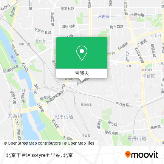 北京丰台区sotyre五里站地图
