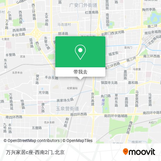 万兴家居c座-西南2门地图