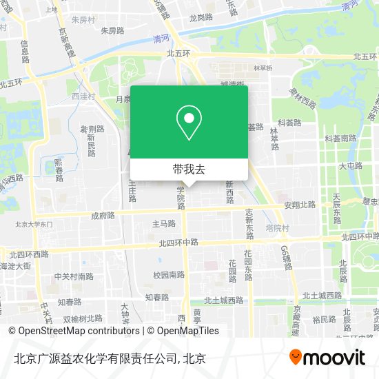 北京广源益农化学有限责任公司地图