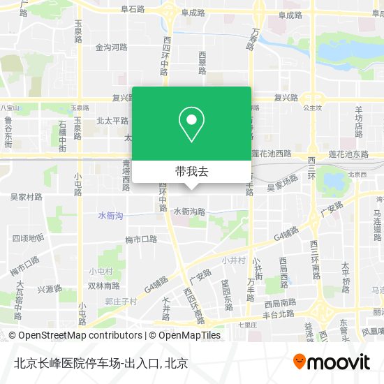 北京长峰医院停车场-出入口地图