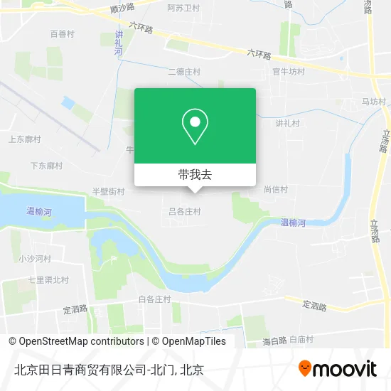 北京田日青商贸有限公司-北门地图