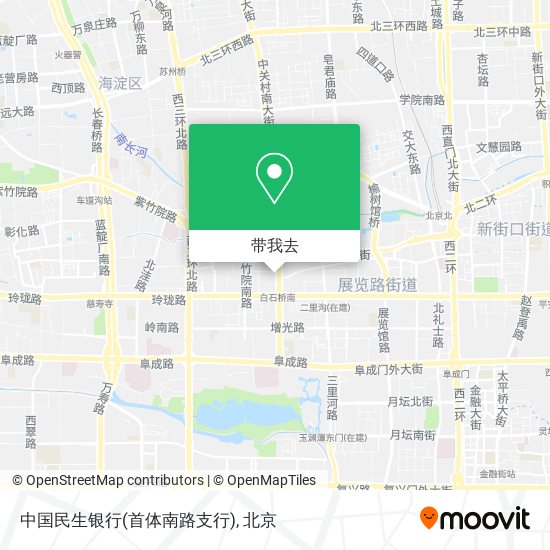 中国民生银行(首体南路支行)地图