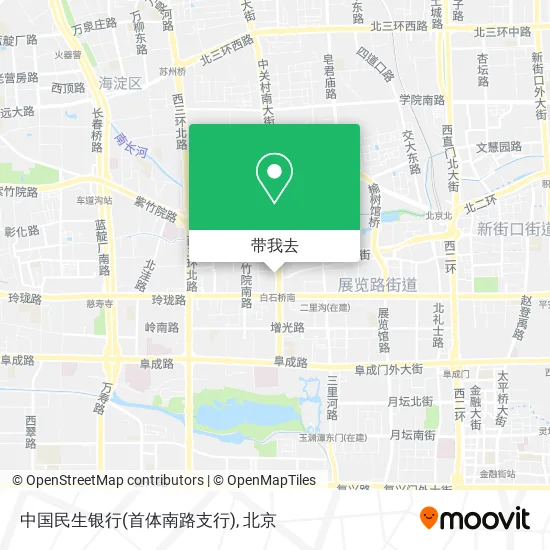 中国民生银行(首体南路支行)地图