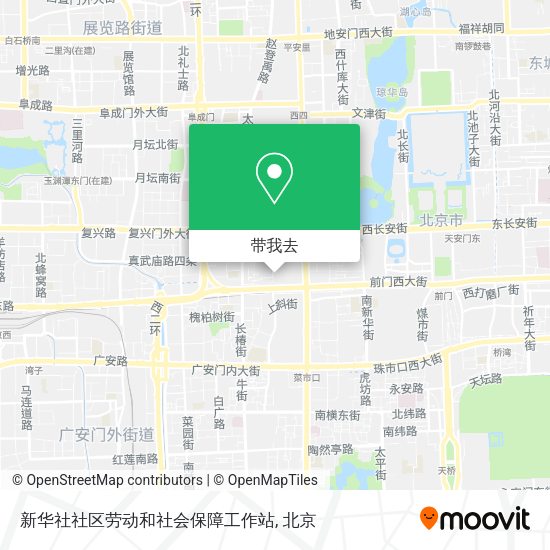 新华社社区劳动和社会保障工作站地图