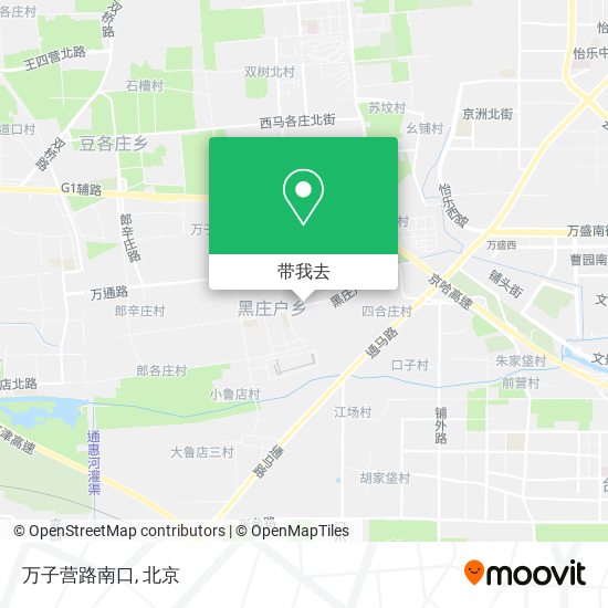 万子营路南口地图