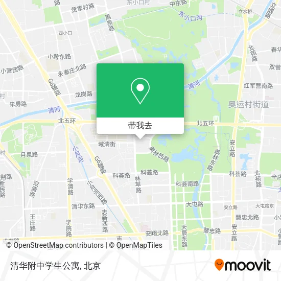 清华附中学生公寓地图