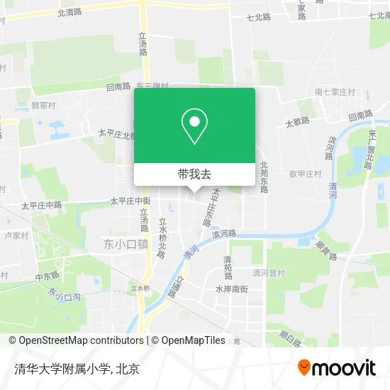 清华大学附属小学地图