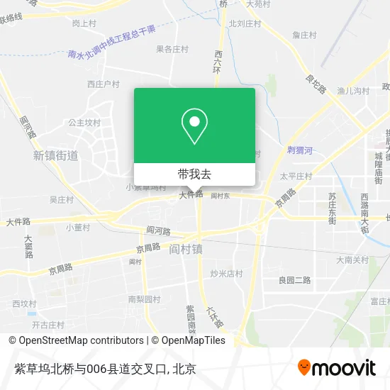 紫草坞北桥与006县道交叉口地图