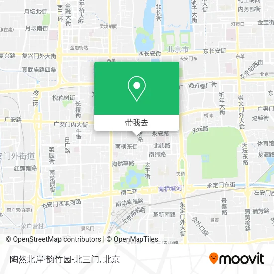 陶然北岸·韵竹园-北三门地图