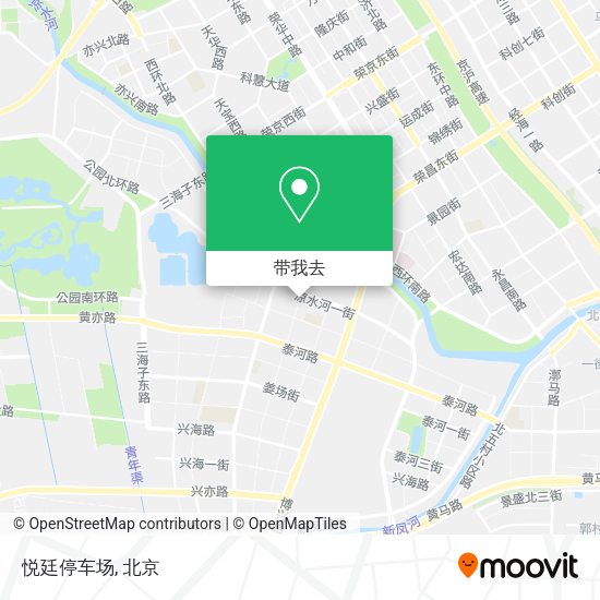 悦廷停车场地图