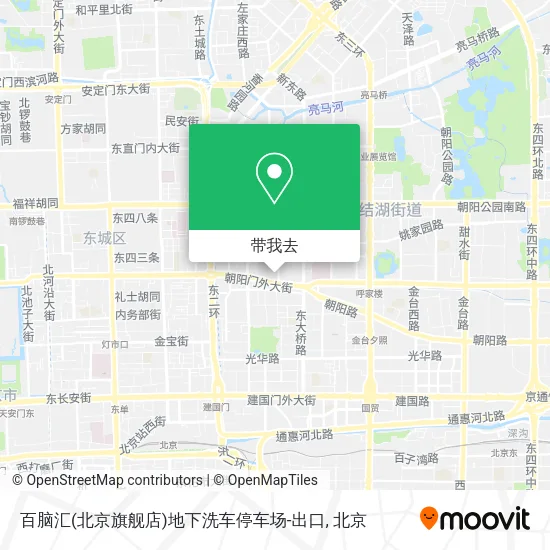 百脑汇(北京旗舰店)地下洗车停车场-出口地图