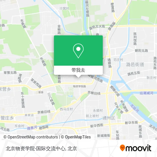 北京物资学院-国际交流中心地图