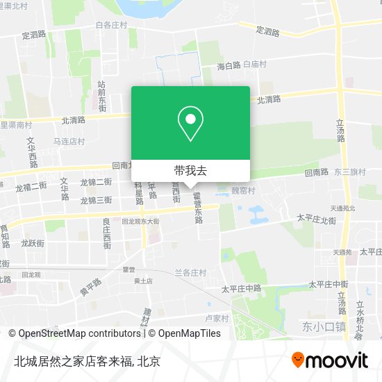 北城居然之家店客来福地图