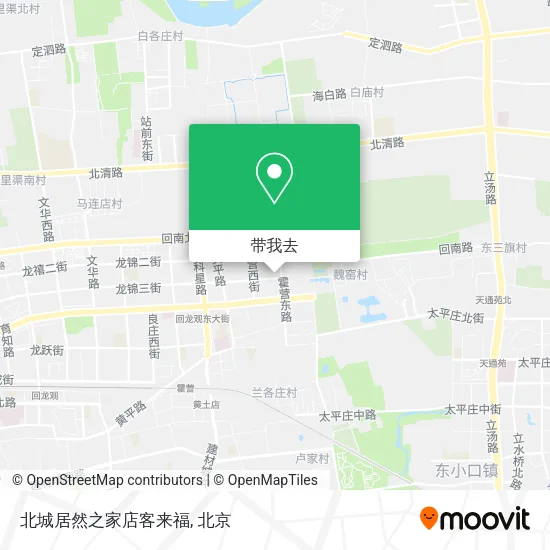 北城居然之家店客来福地图