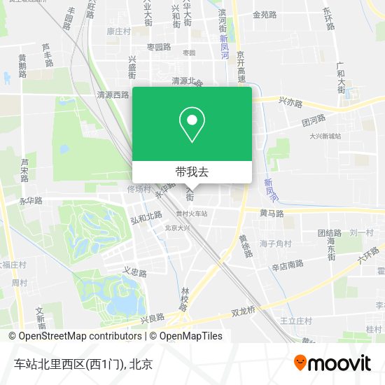 车站北里西区(西1门)地图