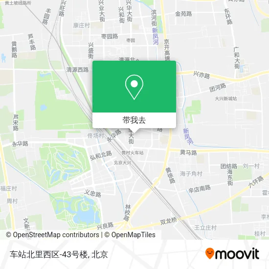 车站北里西区-43号楼地图