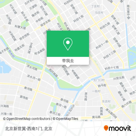 北京新世翼-西南1门地图
