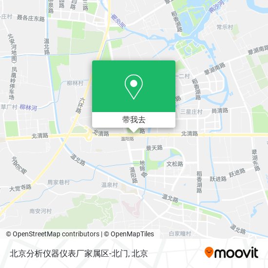 北京分析仪器仪表厂家属区-北门地图