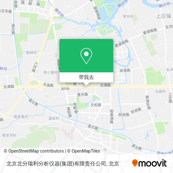 北京北分瑞利分析仪器(集团)有限责任公司地图