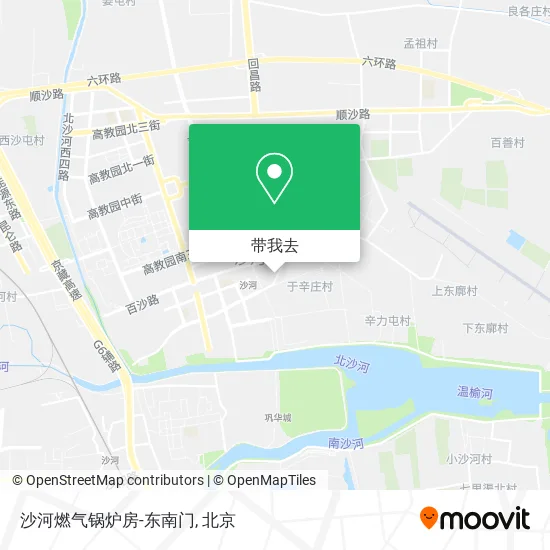 沙河燃气锅炉房-东南门地图