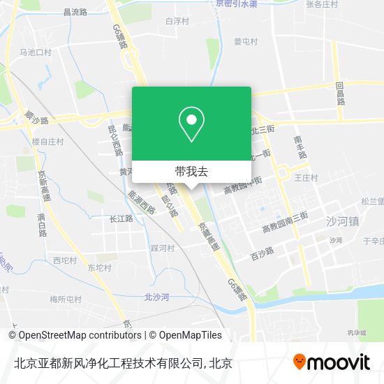 北京亚都新风净化工程技术有限公司地图
