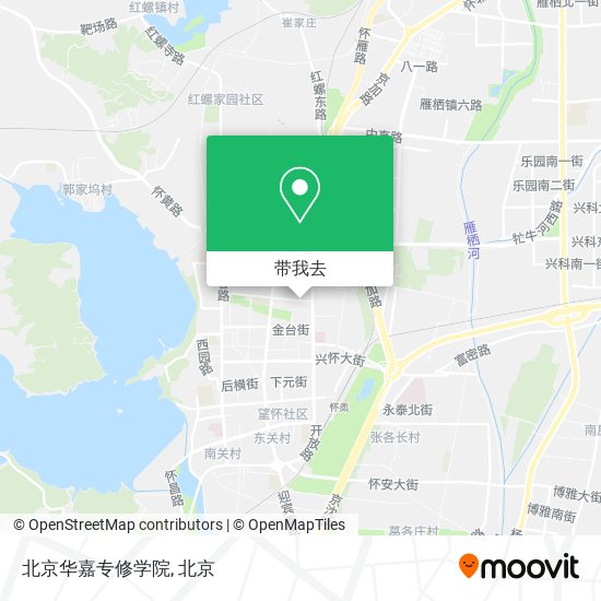 北京华嘉专修学院地图