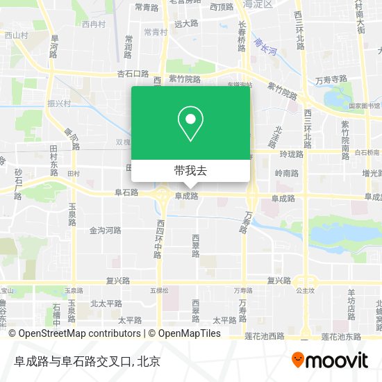 阜成路与阜石路交叉口地图