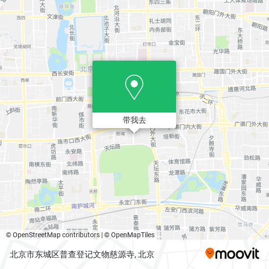 北京市东城区普查登记文物慈源寺地图