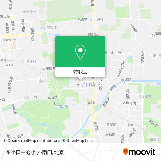 东小口中心小学-南门地图