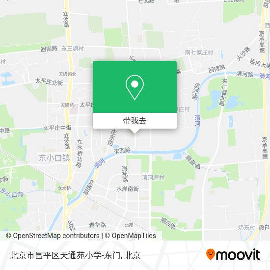 北京市昌平区天通苑小学-东门地图